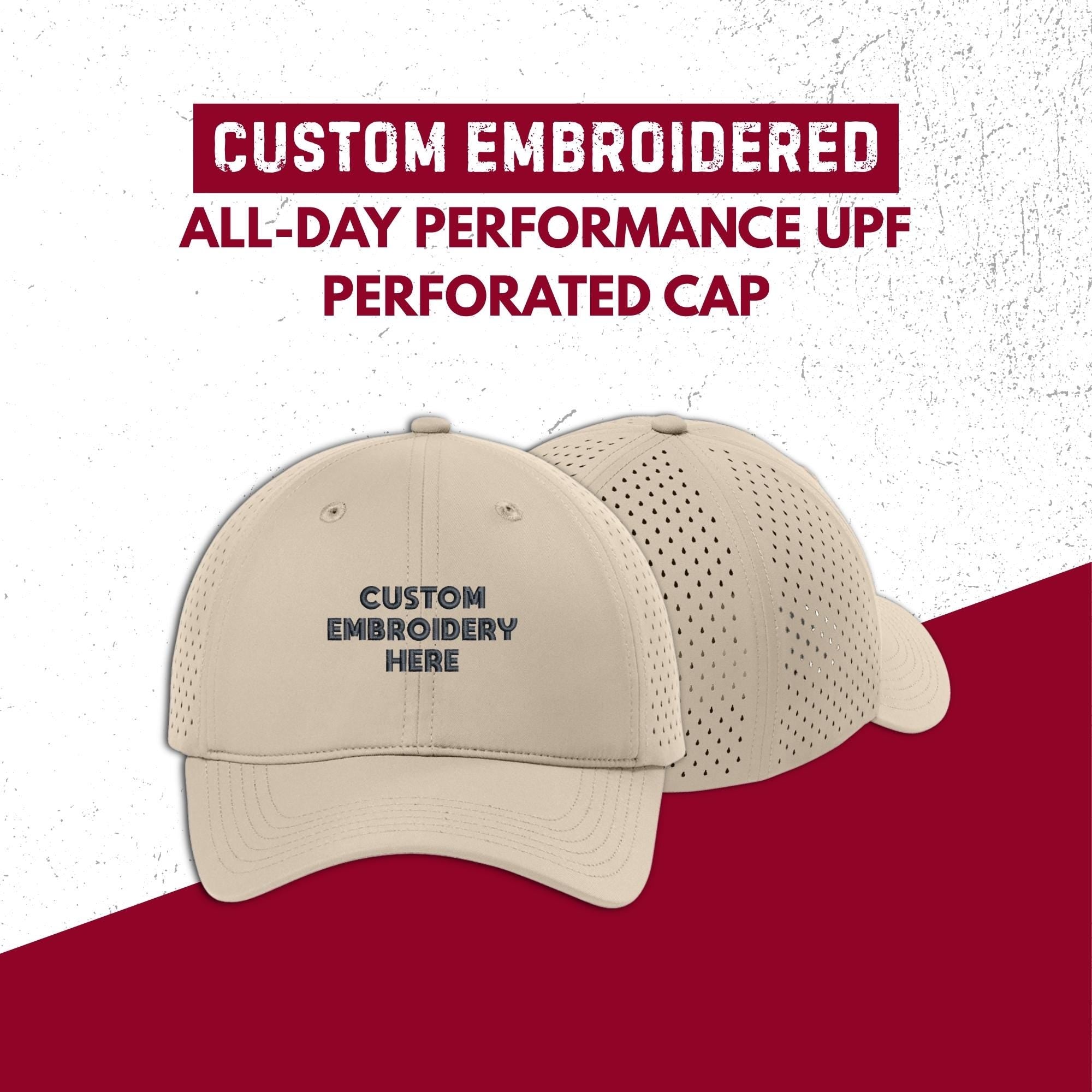Custom Logo Performance Cap, Personalized Embroidered Hat, Custom Snapback Dad Hat, Your Own Text Hat, Custom Team Company Cap