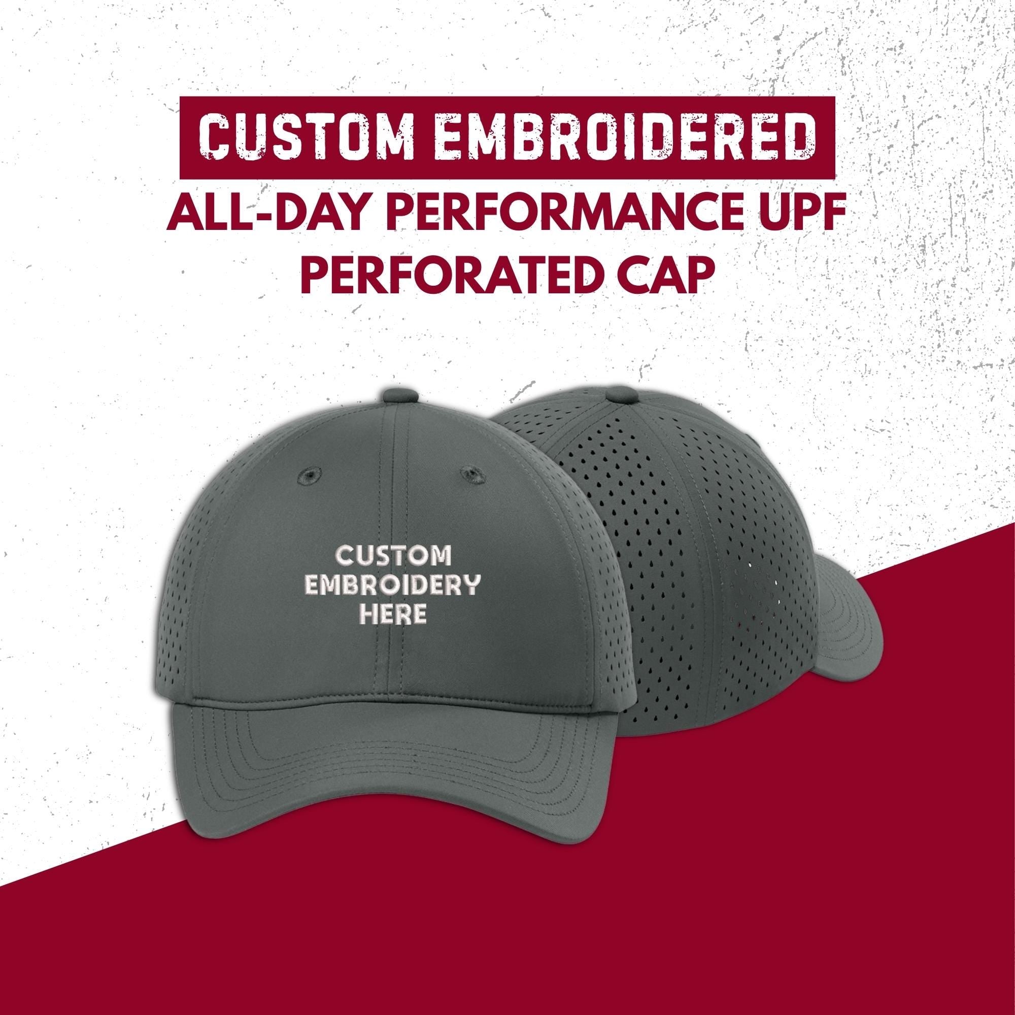 Custom Logo Performance Cap, Personalized Embroidered Hat, Custom Snapback Dad Hat, Your Own Text Hat, Custom Team Company Cap