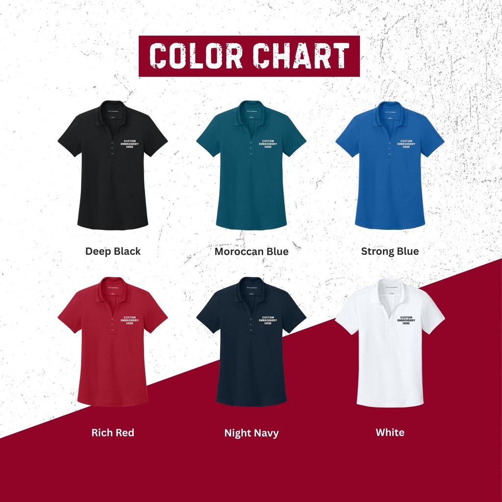 Custom Women's Polo Shirt, Business Logo Shirt, Embroidered Shirt, Golf Polo, Birthday Gifts