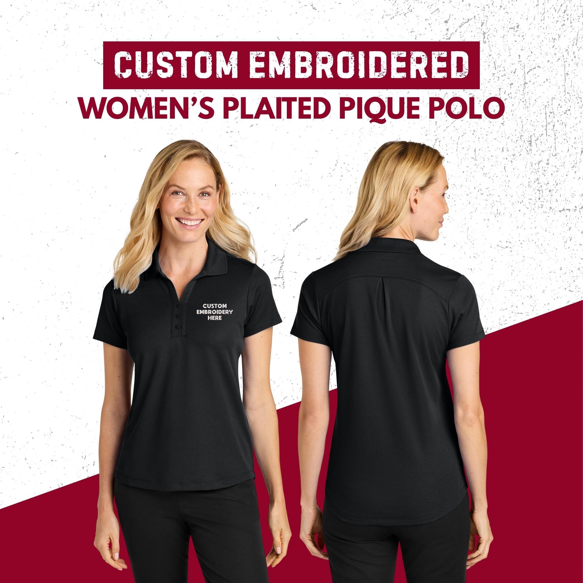 Custom Women's Polo Shirt, Business Logo Shirt, Embroidered Shirt, Golf Polo, Birthday Gifts