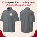 Custom Embroidered Wind Shirt, 1/2-Zip Pullover, Water Resistance Fabric, Monogram Quarter Zip,  University College Shirt