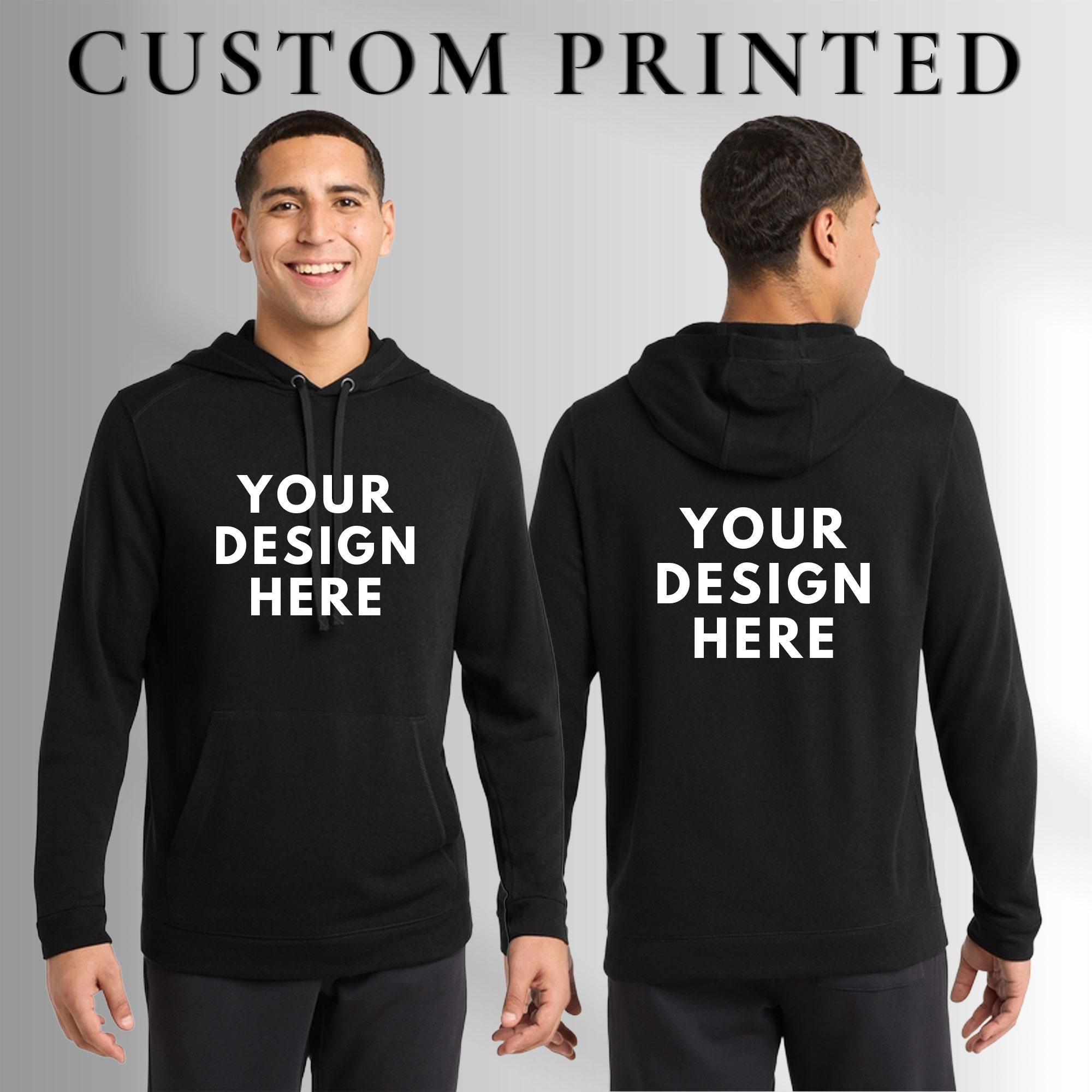 Custom Hoodie, Personalized Business Hoodie, Front Back Printing, Pullover Sweatshirt, Fleece Hoodie