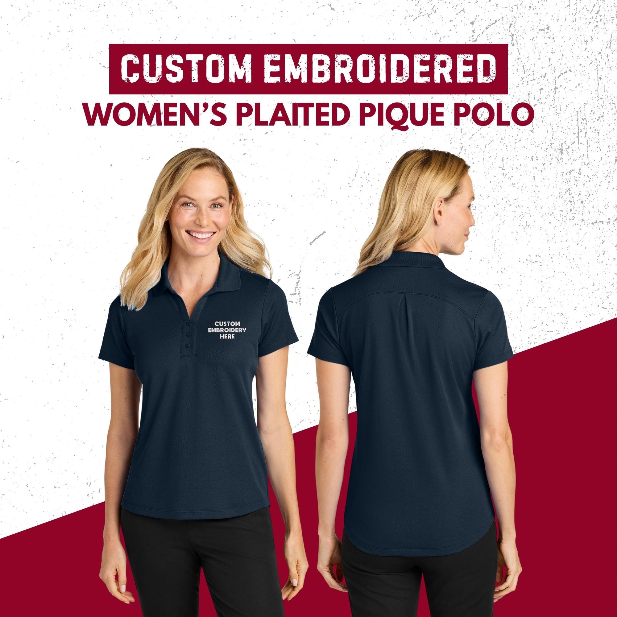 Custom Women's Polo Shirt, Business Logo Shirt, Embroidered Shirt, Golf Polo, Birthday Gifts
