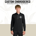 Custom Embroidered 1/4-Zip Pullover: Personalized Text & Logo, Richardson Quarter Zip