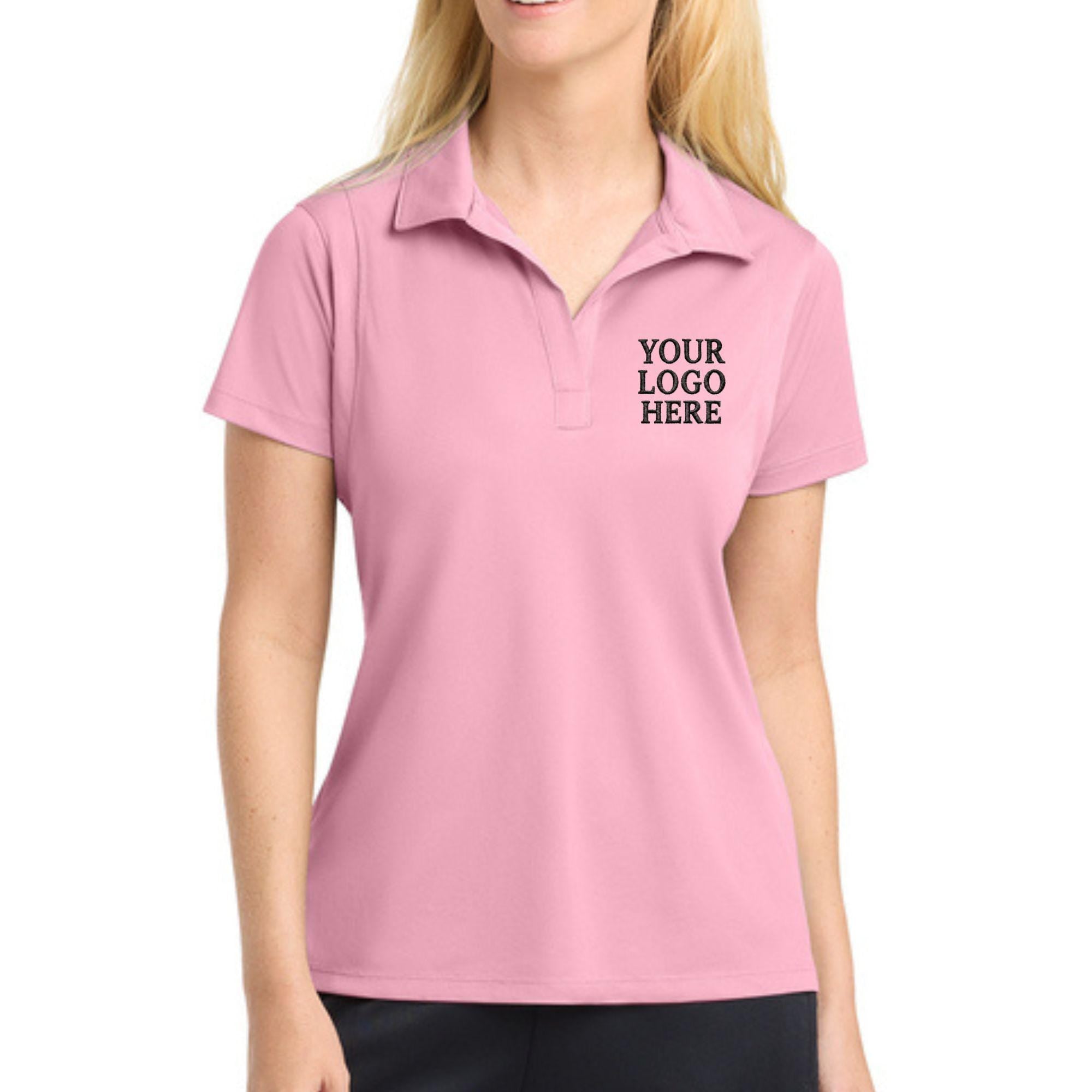 Custom Embroidered Sport-Tek Women's Polo, Personalized Logo Wick Polo, Business Uniform, Monogrammed Shirt