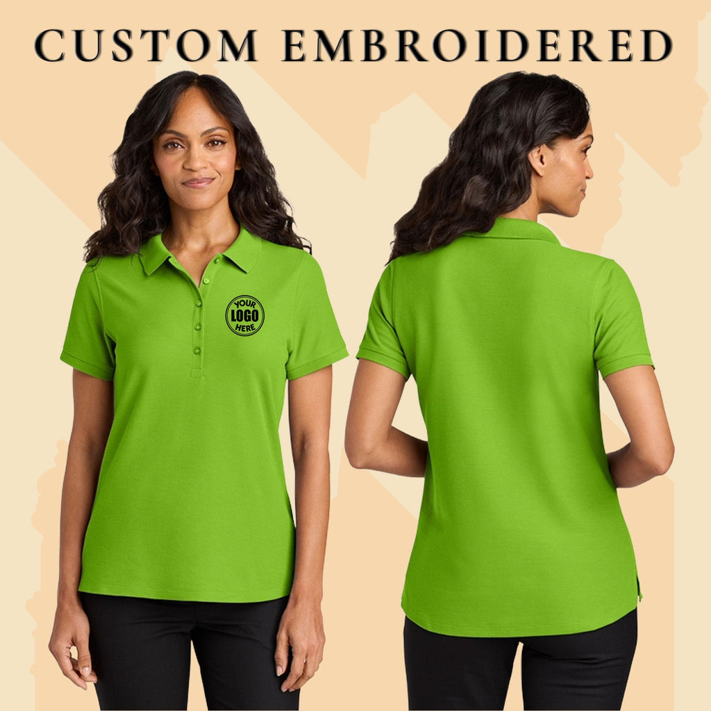 Personalized Embroidered Polo Shirt With Custom Logo Custom Team Golf Shirts, Performance Work Uniforms, Womens Shirt
