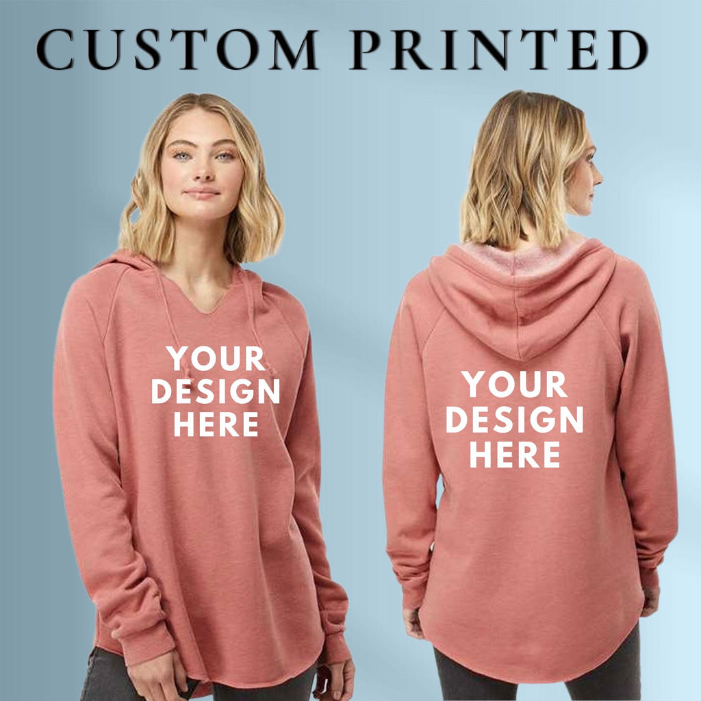 Custom Womens Lightweight Hooded Sweatshirt, Printed Hoodies, Personalized Logo Hoodies, Streetwear Hoodies, Custom Text Hoodies