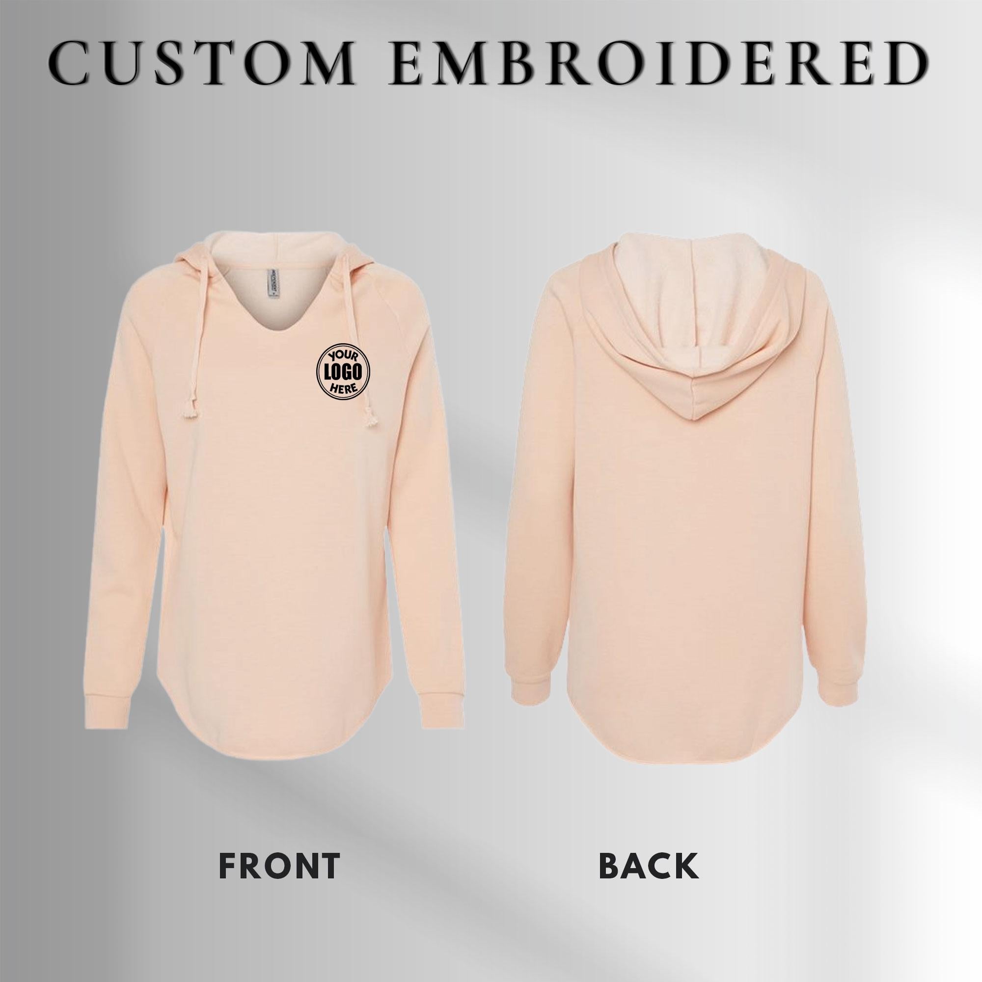 Custom Embroidered Lightweight Womens Hoodie: Hooded Sweatshirt, Streetwear Hoodies