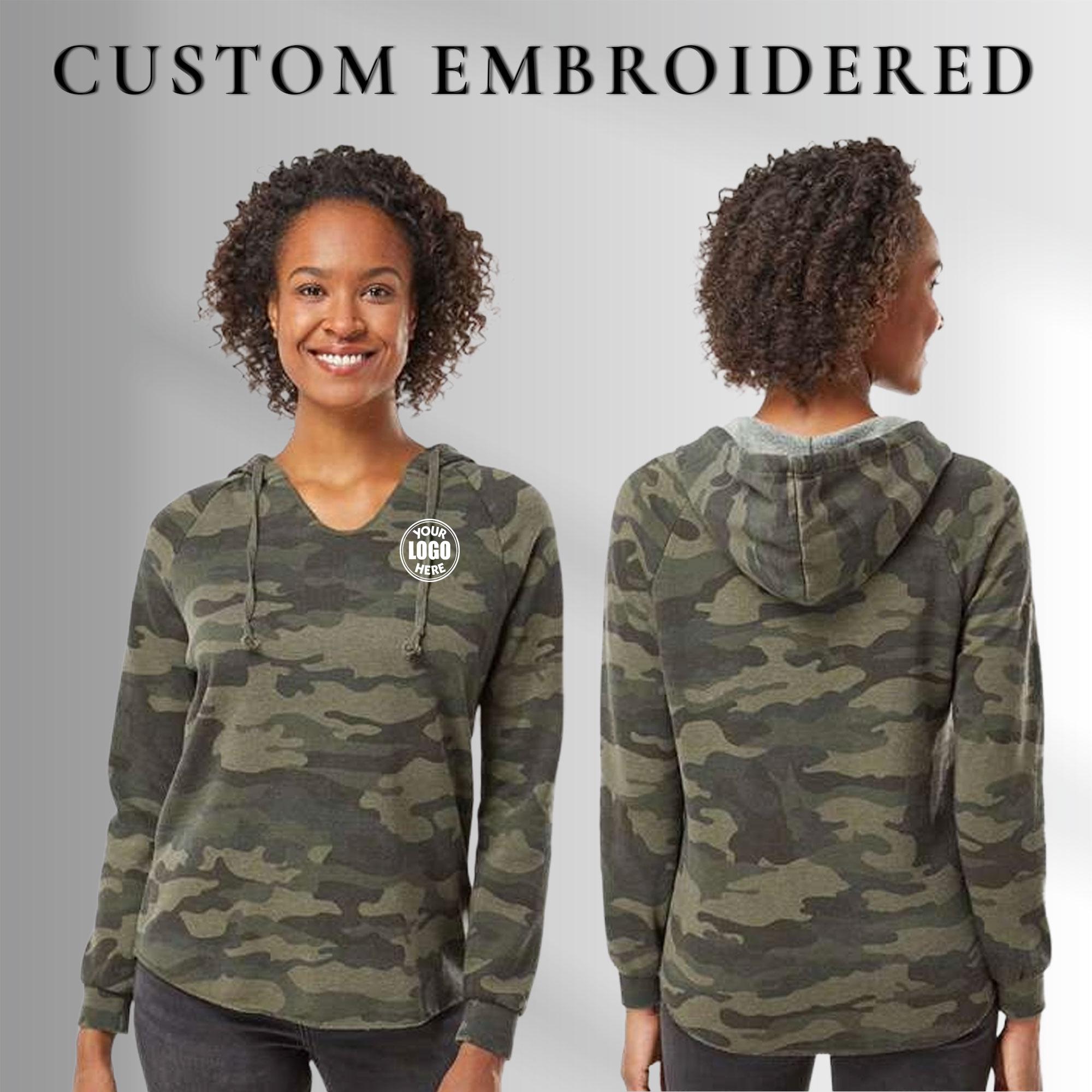Custom Embroidered Lightweight Womens Hoodie: Hooded Sweatshirt, Streetwear Hoodies