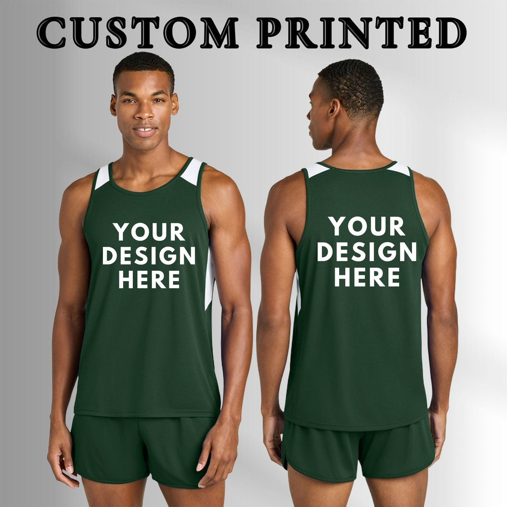 Custom Logo Tank Top, Design Your Own, Custom Front Back Printing, Personalized Dri Fit Tank