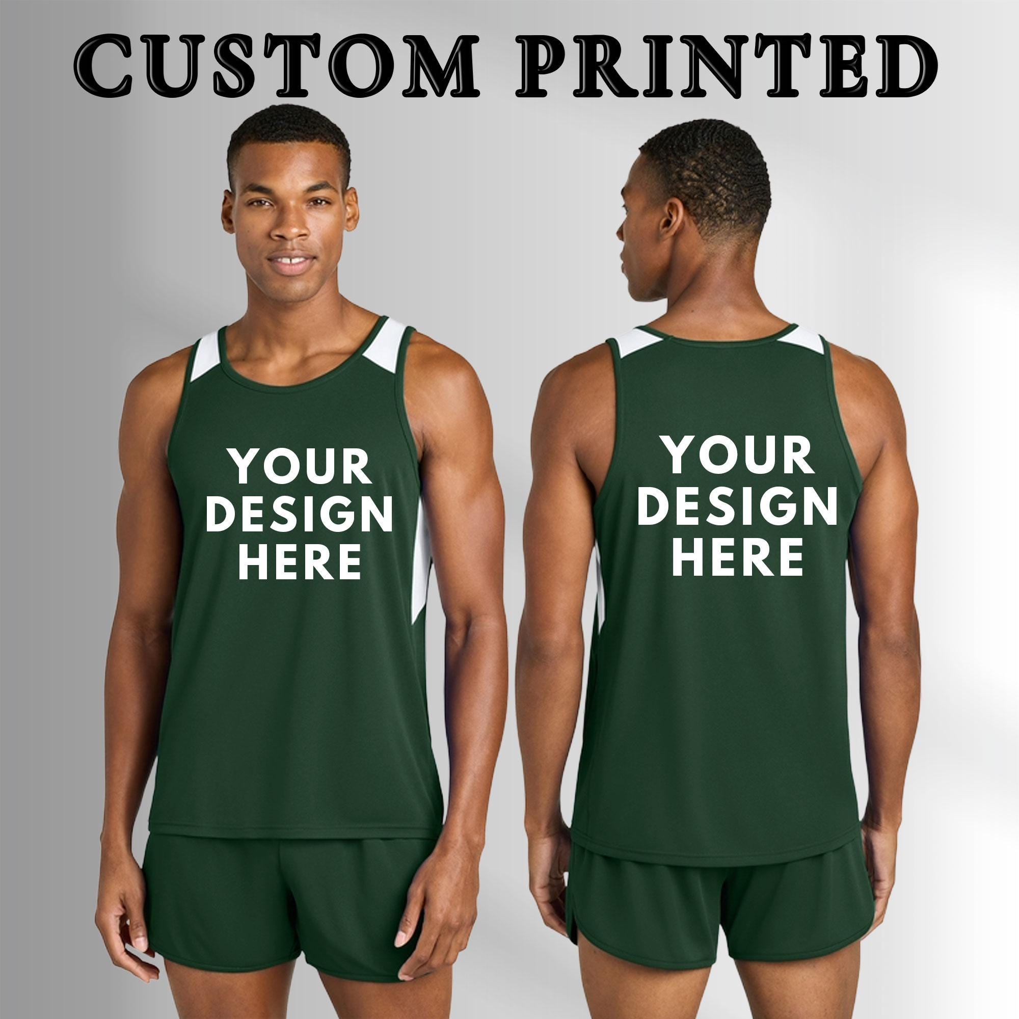 Custom Logo Tank Top, Design Your Own, Custom Front Back Printing, Personalized Dri Fit Tank