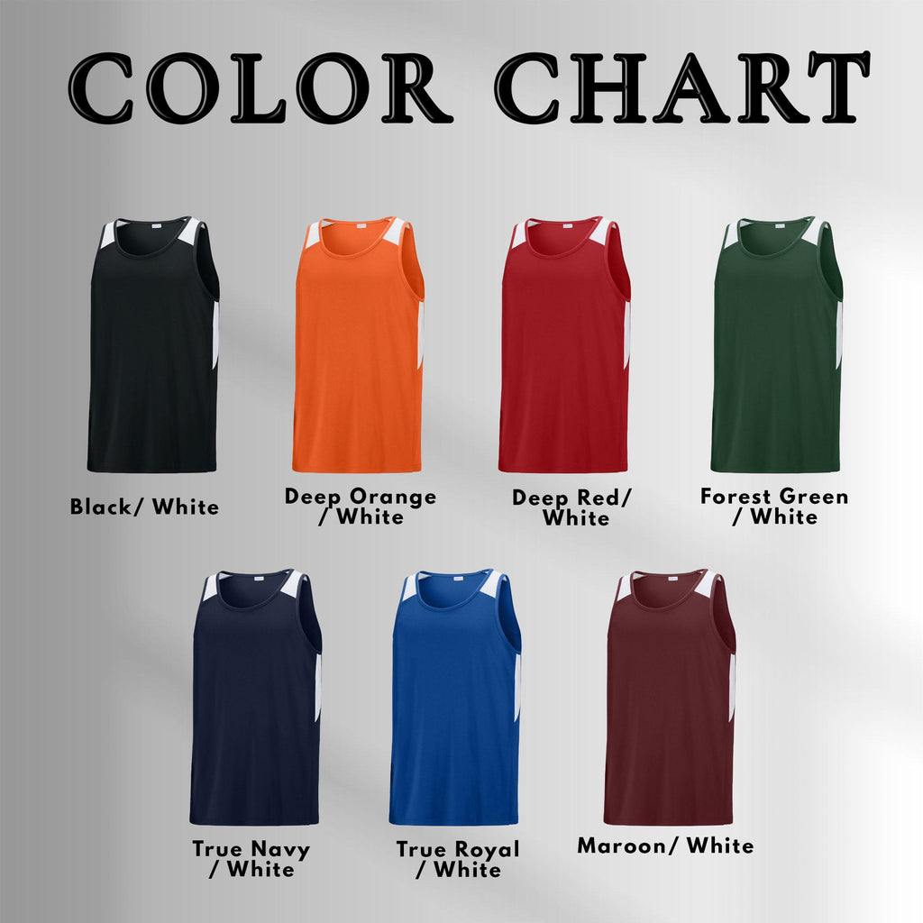 Custom Logo Tank Top, Design Your Own, Custom Front Back Printing, Personalized Dri Fit Tank