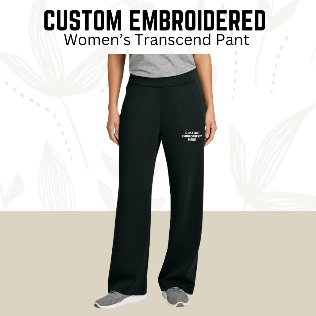 Custom Embroidered Womens Fleece Sweatpants, Open-Bottom Sweatpant, Personalized Baggy Pants