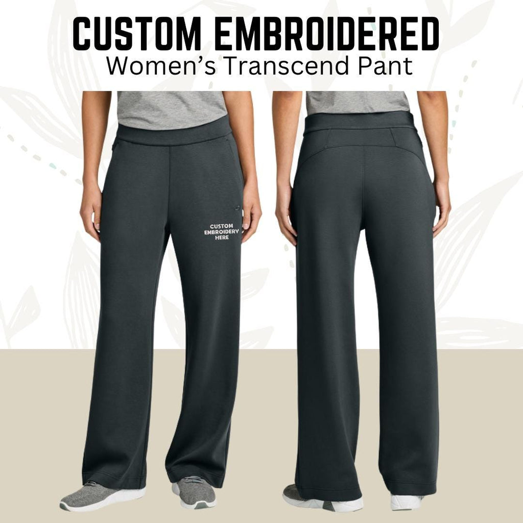 Custom Embroidered Womens Fleece Sweatpants, Open-Bottom Sweatpant, Personalized Baggy Pants