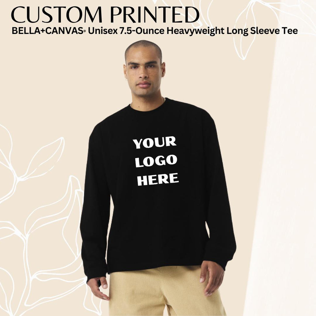 Custom Heavyweight Long Sleeve Cotton Crewneck T Shirt: Personalized Unisex Streetwear