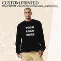Custom Heavyweight Long Sleeve Cotton Crewneck T Shirt: Personalized Unisex Streetwear