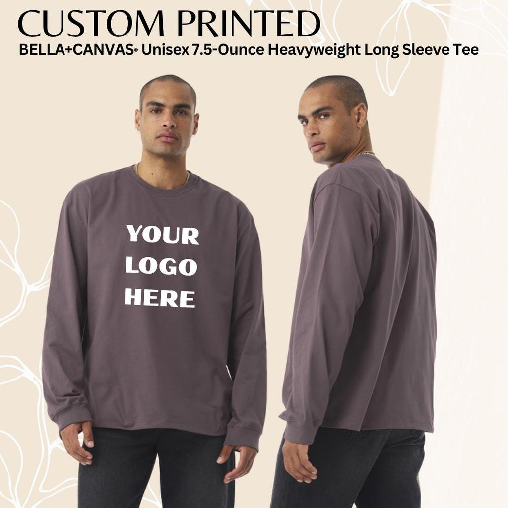 Custom Heavyweight Long Sleeve Cotton Crewneck T Shirt: Personalized Unisex Streetwear