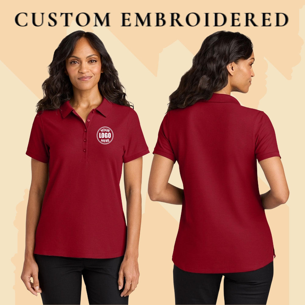 Personalized Embroidered Polo Shirt With Custom Logo Custom Team Golf Shirts, Performance Work Uniforms, Womens Shirt