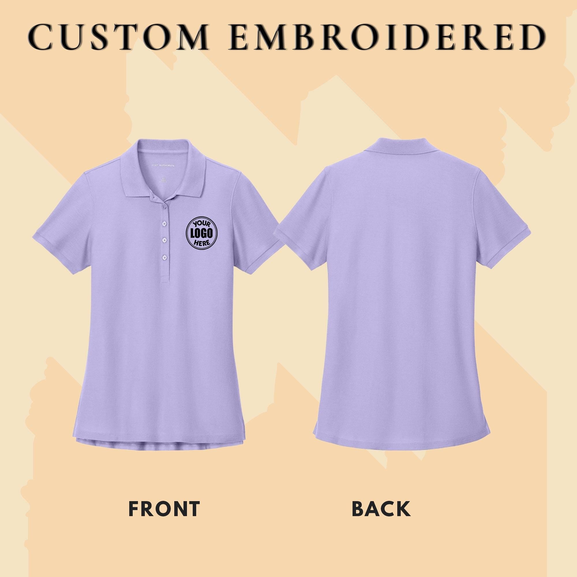 Personalized Embroidered Polo Shirt With Custom Logo Custom Team Golf Shirts, Performance Work Uniforms, Womens Shirt