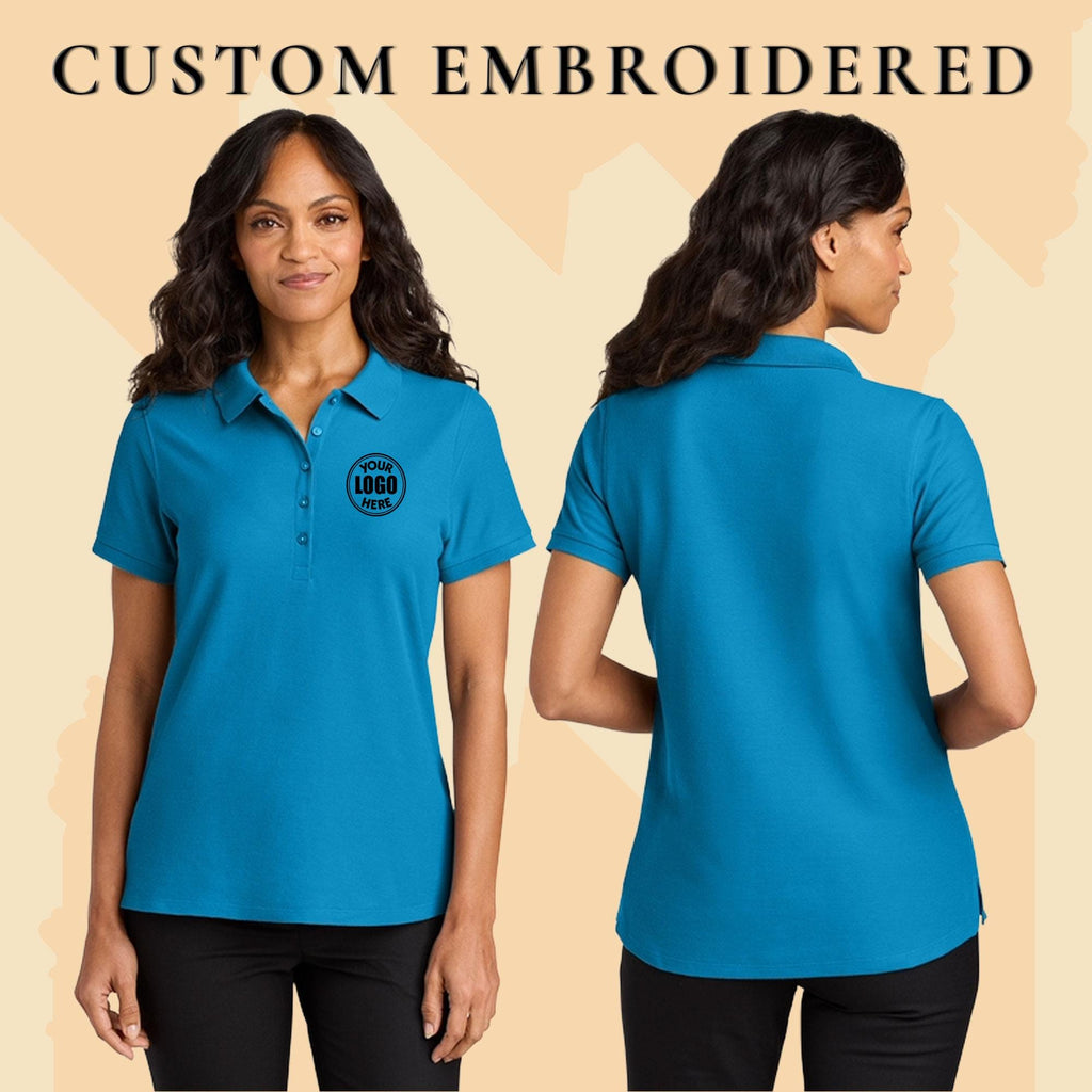 Personalized Embroidered Polo Shirt With Custom Logo Custom Team Golf Shirts, Performance Work Uniforms, Womens Shirt
