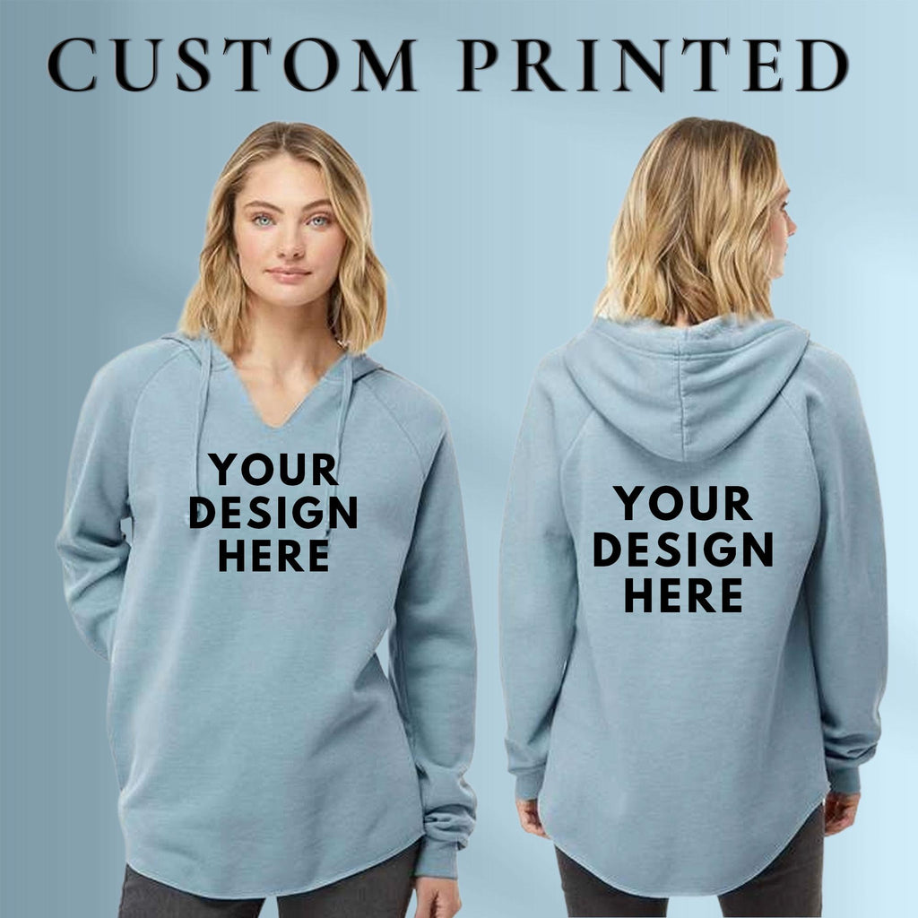Custom Womens Lightweight Hooded Sweatshirt, Printed Hoodies, Personalized Logo Hoodies, Streetwear Hoodies, Custom Text Hoodies