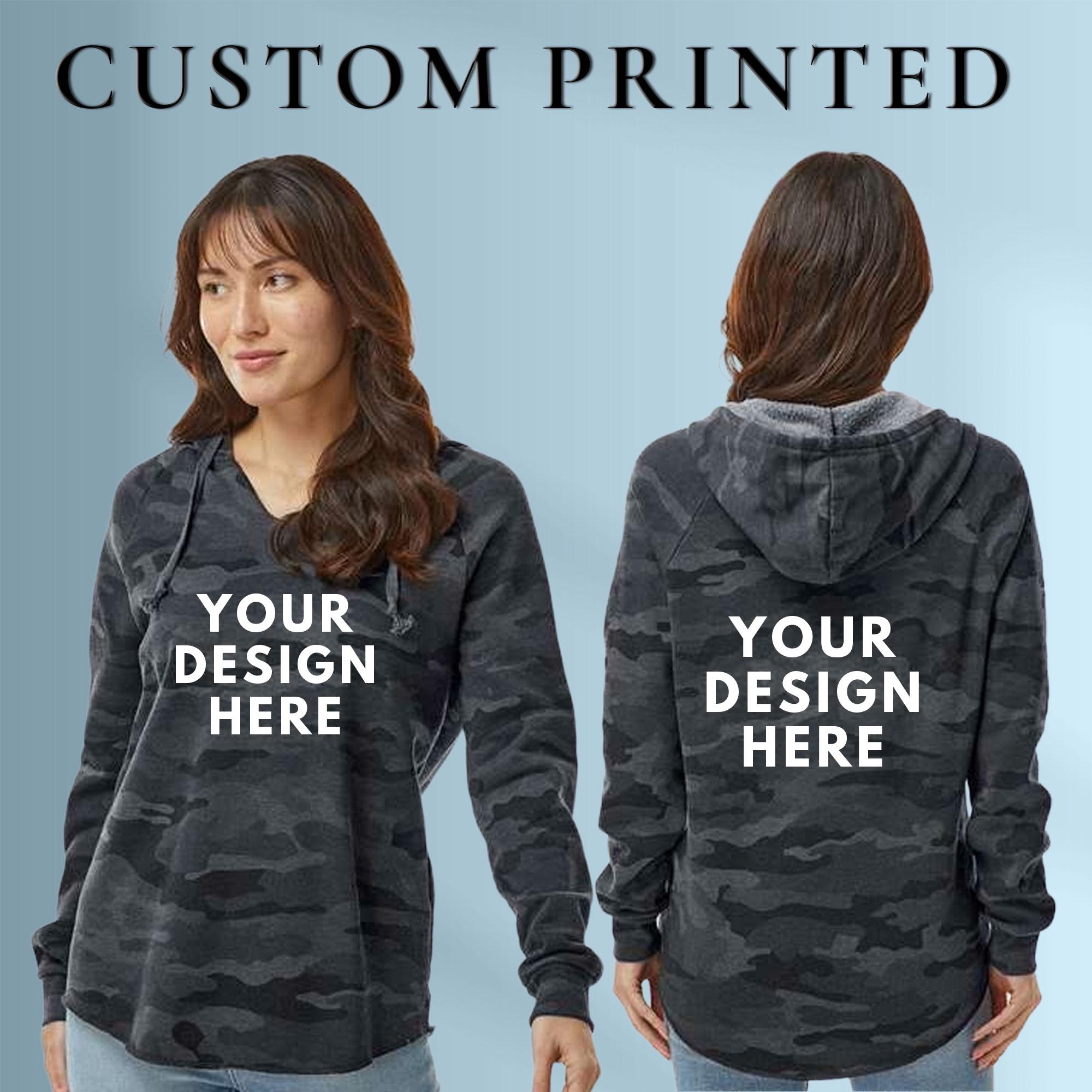 Custom Womens Lightweight Hooded Sweatshirt, Printed Hoodies, Personalized Logo Hoodies, Streetwear Hoodies, Custom Text Hoodies