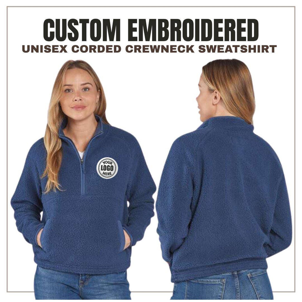 Custom Logo Quarter Zip, Sherpa Pullover, Monogram Fleece Jacket Women, Custom Sweatshirts Half Zip, Mothers Days Gift