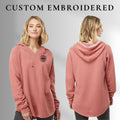 Custom Embroidered Lightweight Womens Hoodie: Hooded Sweatshirt, Streetwear Hoodies