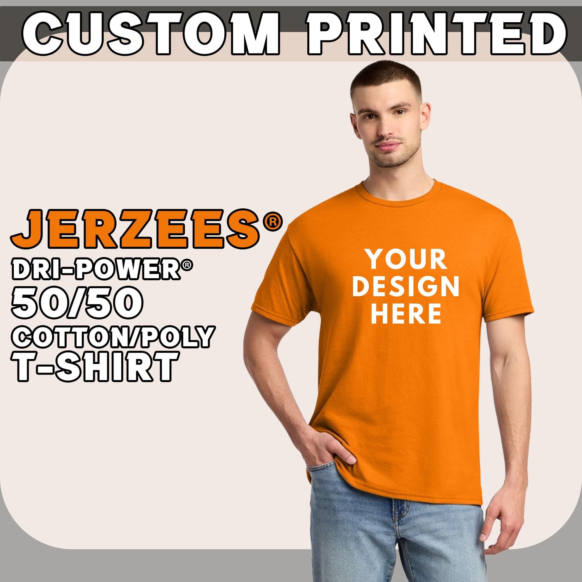 Custom Printed T-Shirt: Personalized Design, 50/50 Cotton/Poly