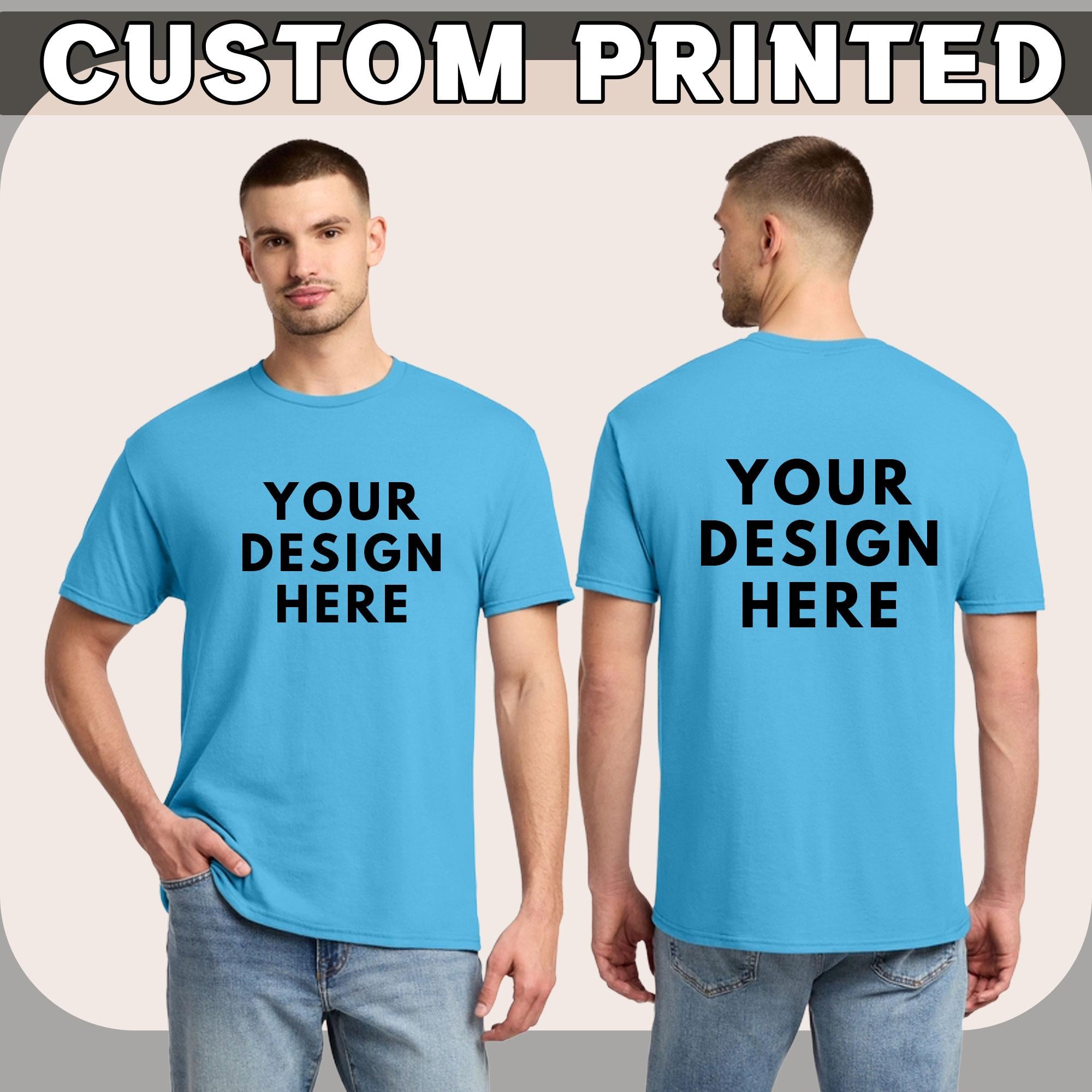 Custom Printed T-Shirt: Personalized Design, 50/50 Cotton/Poly