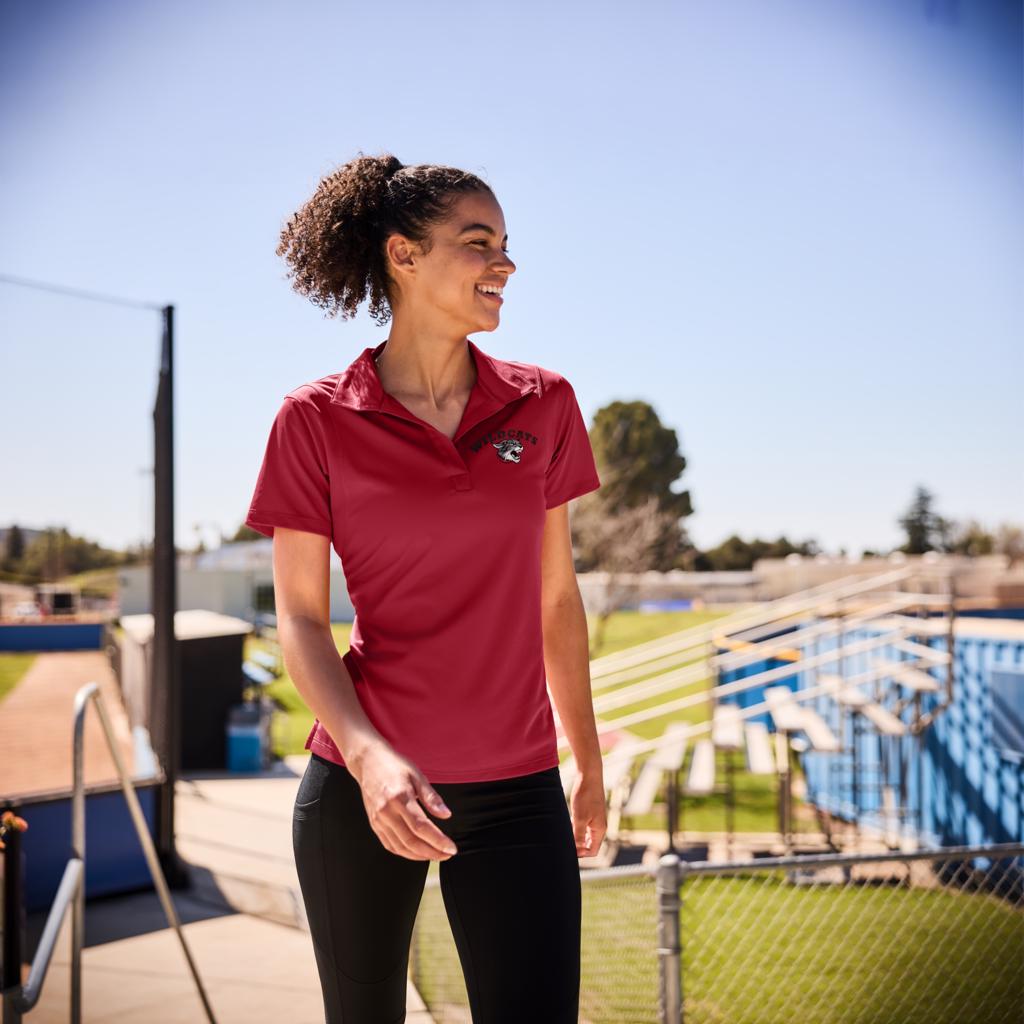 Custom Embroidered Sport-Tek Women's Polo, Personalized Logo Wick Polo, Business Uniform, Monogrammed Shirt