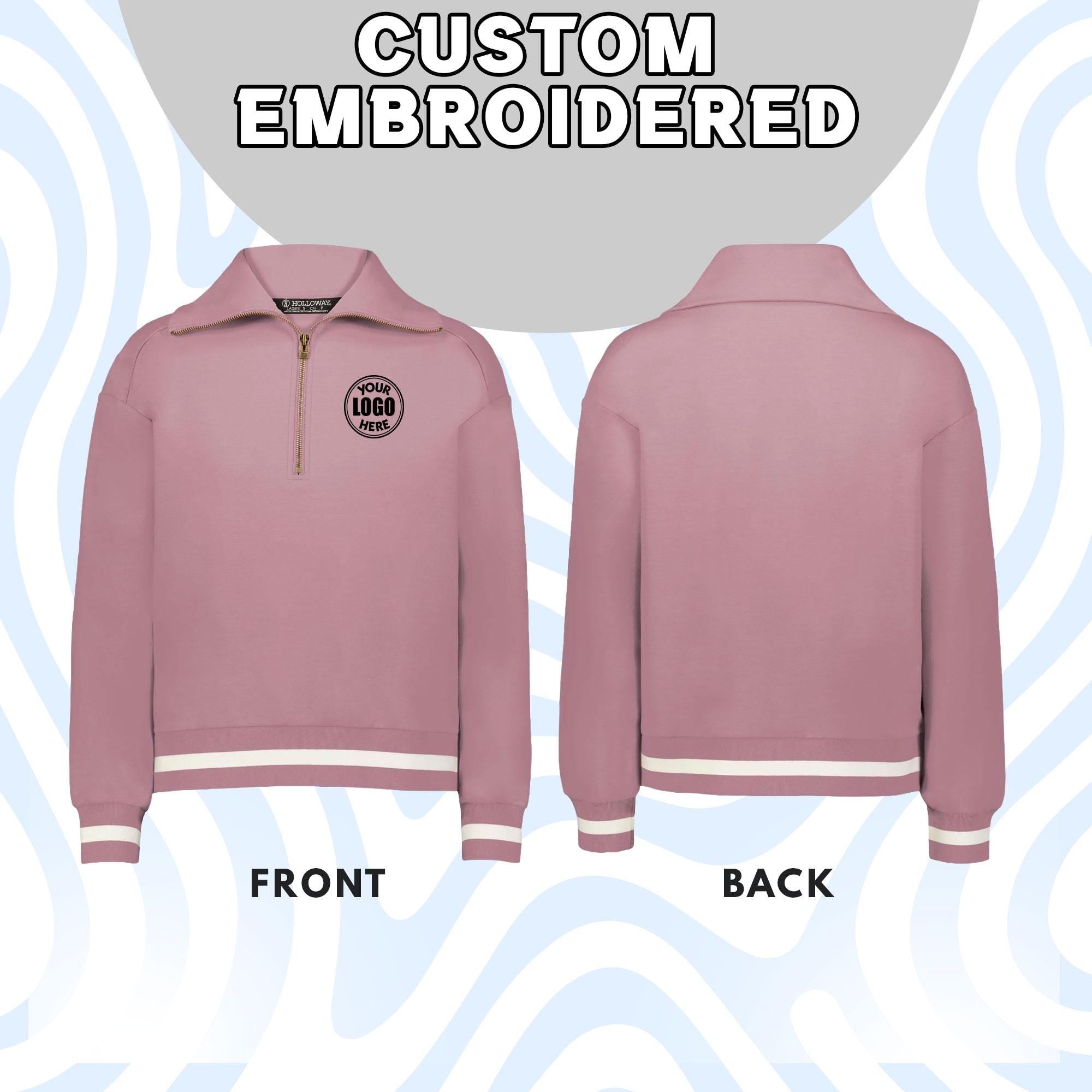 Custom Logo Quarter Zip, Customizable Sweatshirt, Team Uniforms, Personalized Logo