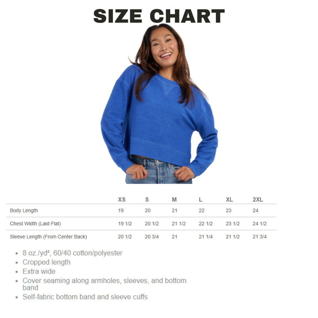 Custom Women's Ribbed Knit Cropped Crewneck Sweater | Oversized Boxy Sweatshirt | Personalized Embroidery Logo Pullover | Mothers Day Gift