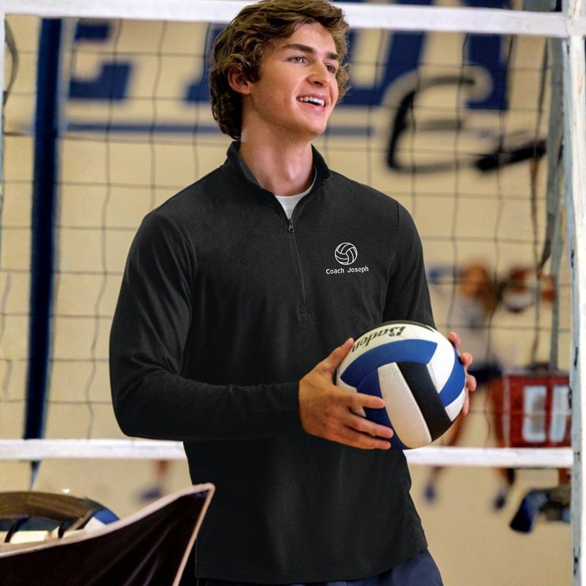 Custom Embroidered Men's 1/4-Zip | Customized Tri-Blend Quarter Zip Pullover | Moisture Wicking Sports Sweatshirt