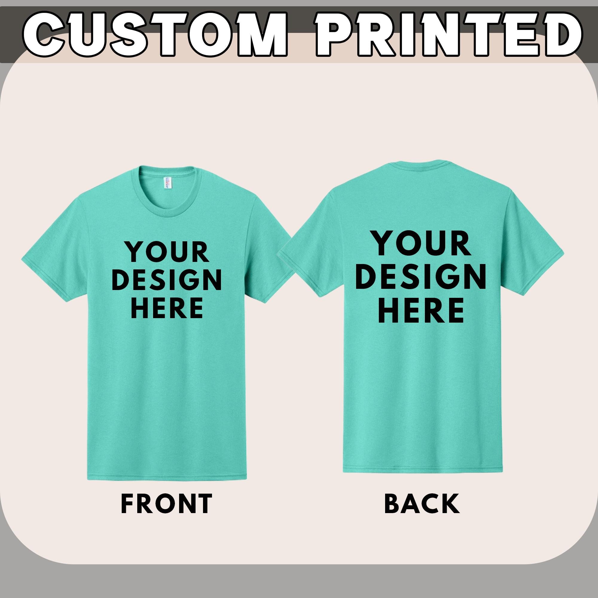 Custom Printed T-Shirt: Personalized Design, 50/50 Cotton/Poly