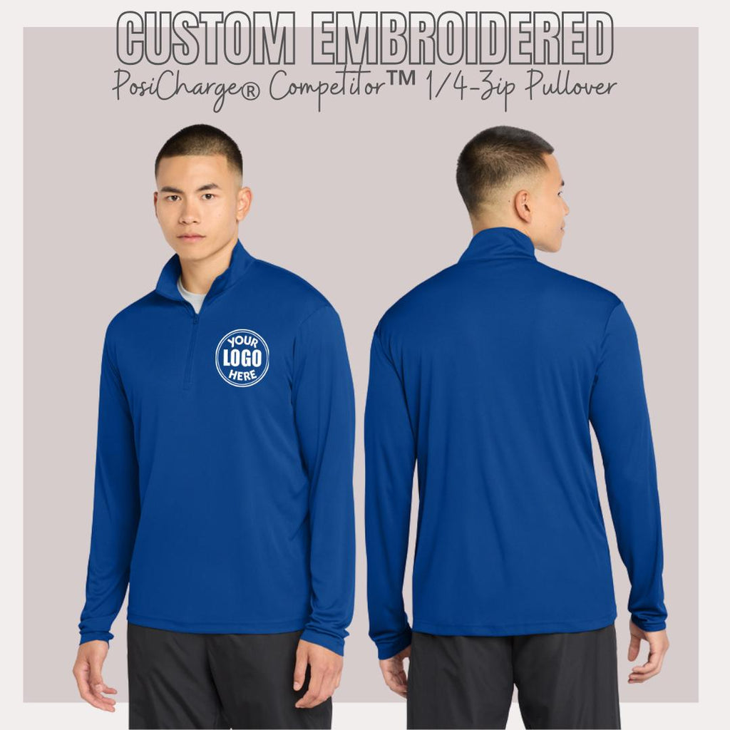Sport-Tek® 1/4-Zip Pullover - Custom Embroidered Quarter Zip Sweatshirt
