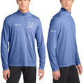 Custom Embroidered Men's 1/4-Zip | Customized Tri-Blend Quarter Zip Pullover | Moisture Wicking Sports Sweatshirt