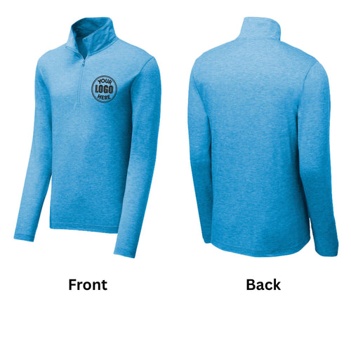 Custom Embroidered Men's 1/4-Zip | Customized Tri-Blend Quarter Zip Pullover | Moisture Wicking Sports Sweatshirt