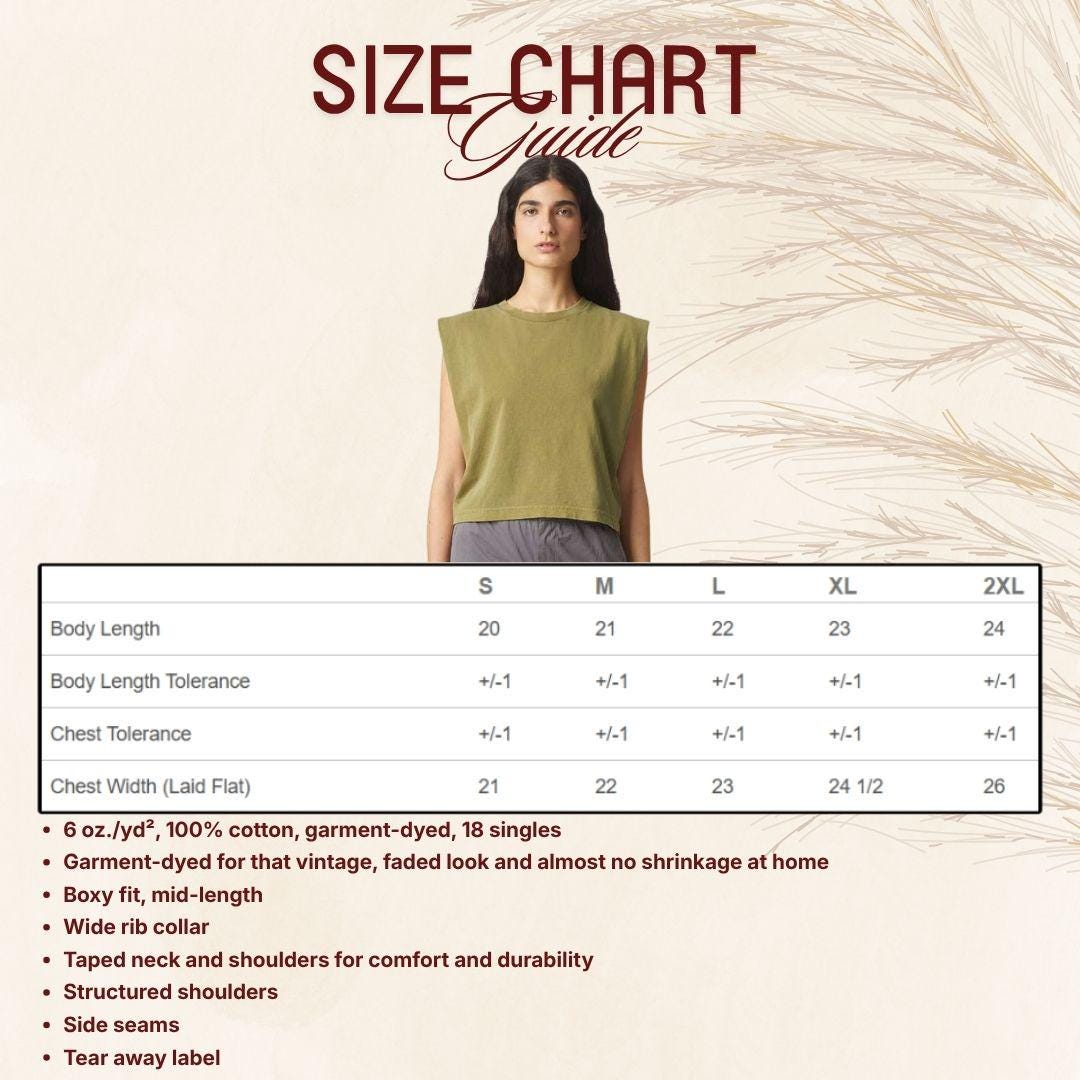 Custom Embroidered Women's Muscle Tank, Garment Dyed Heavyweight U.S cotton Tee