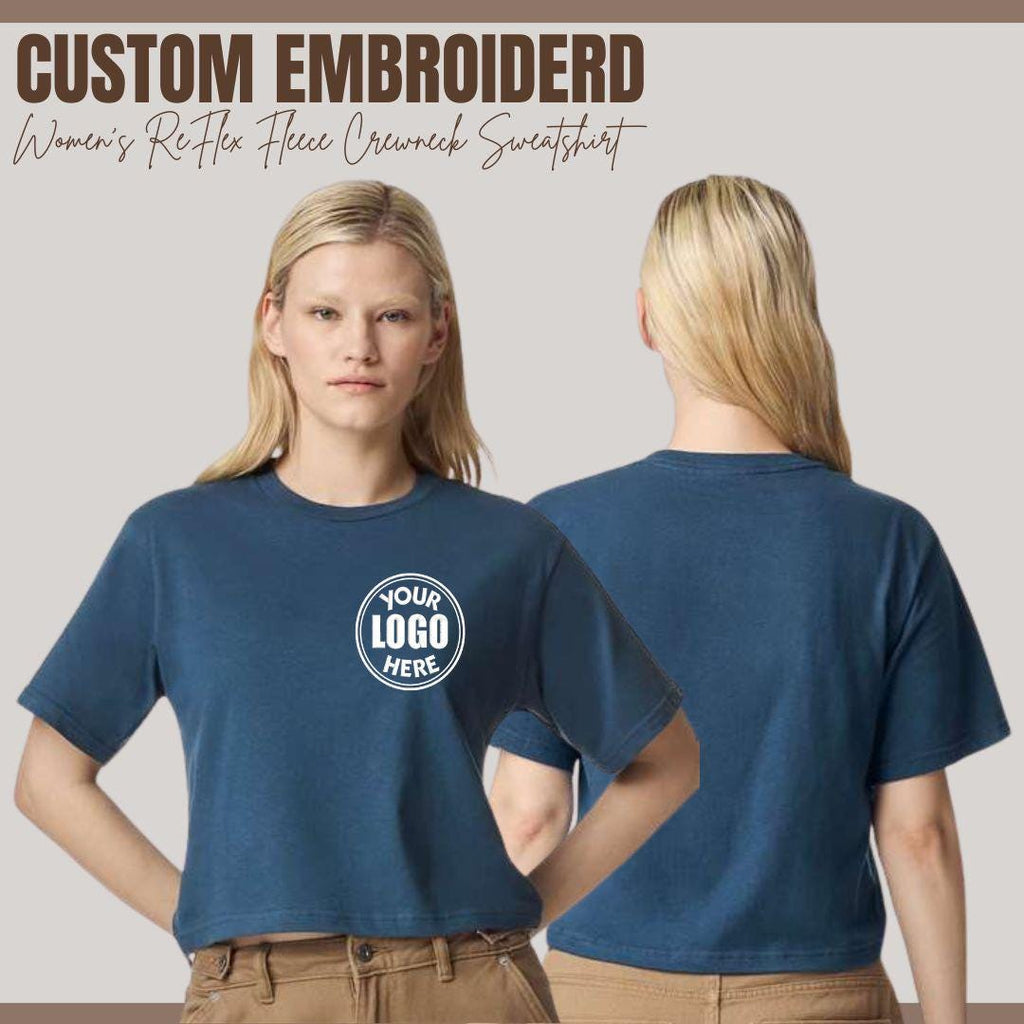 Customizable Logo Embroidered Boxy T-shirt Personalized Cotton T-Shirt Drop Shoulder Tee Custom Embroidery With 40+ Thread Color Available